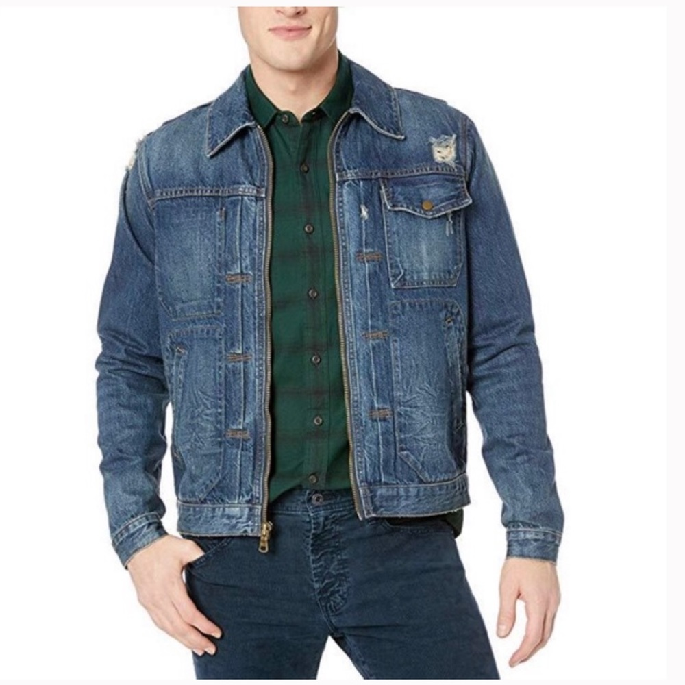 NWT HUDSON Jeans Zip Front Denim Jacket